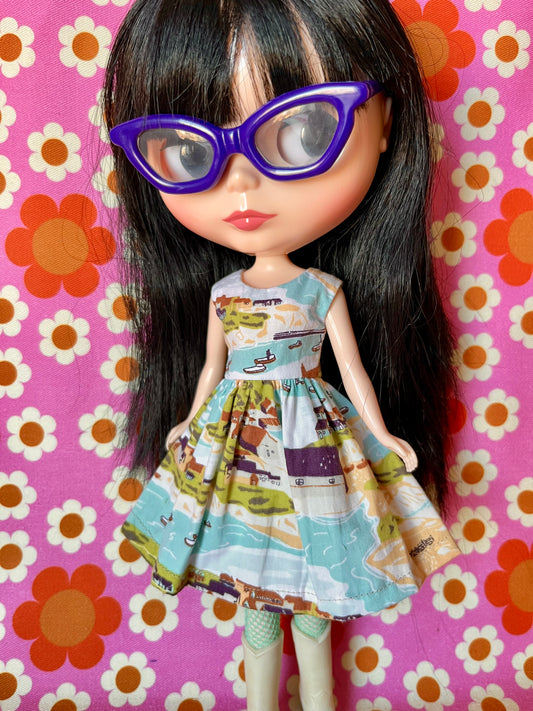 Seaside Coast Summer Simple Sleeveless Dress for Blythe