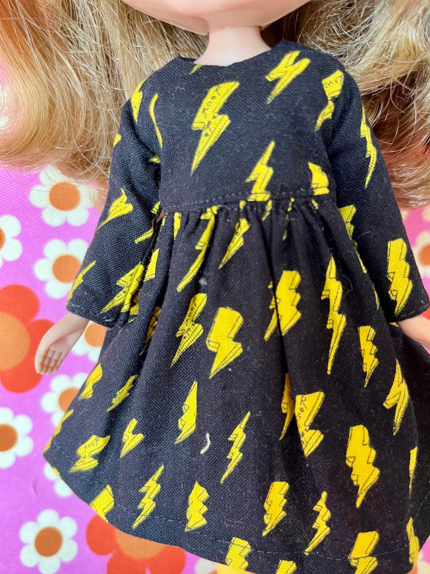 Rock & Roll Long Sleeve Dress for Blythe Doll