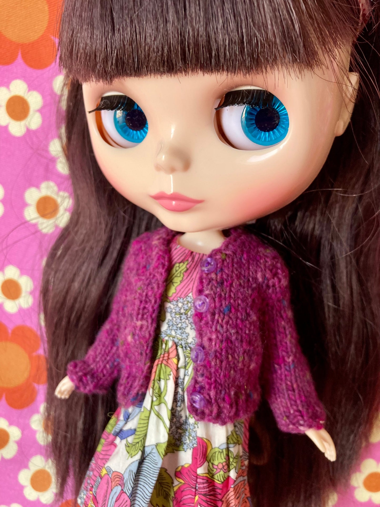 Knitted Cardigan for Blythe Doll