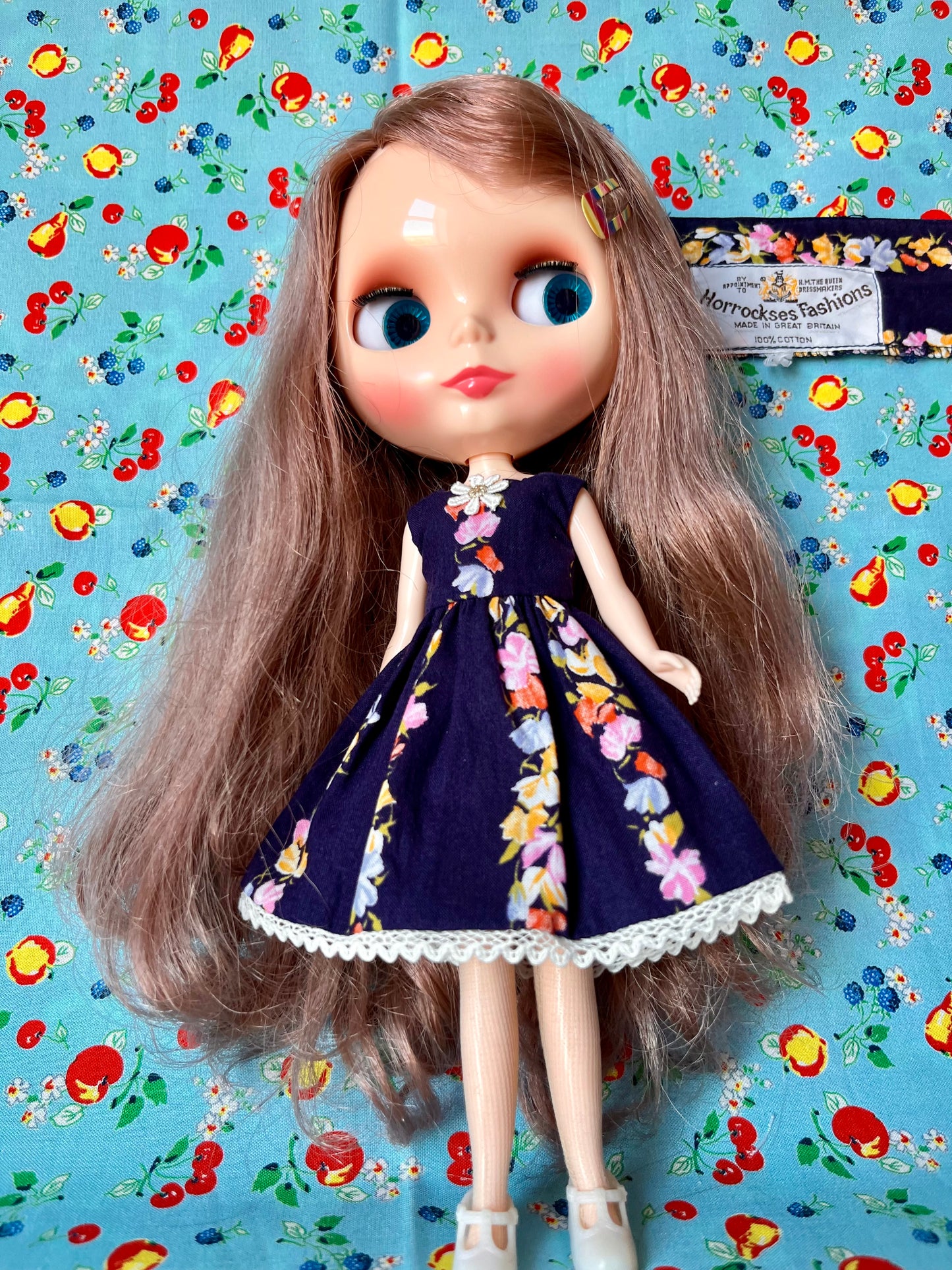 Horrockses Vintage Fabric Dress for Blythe Doll
