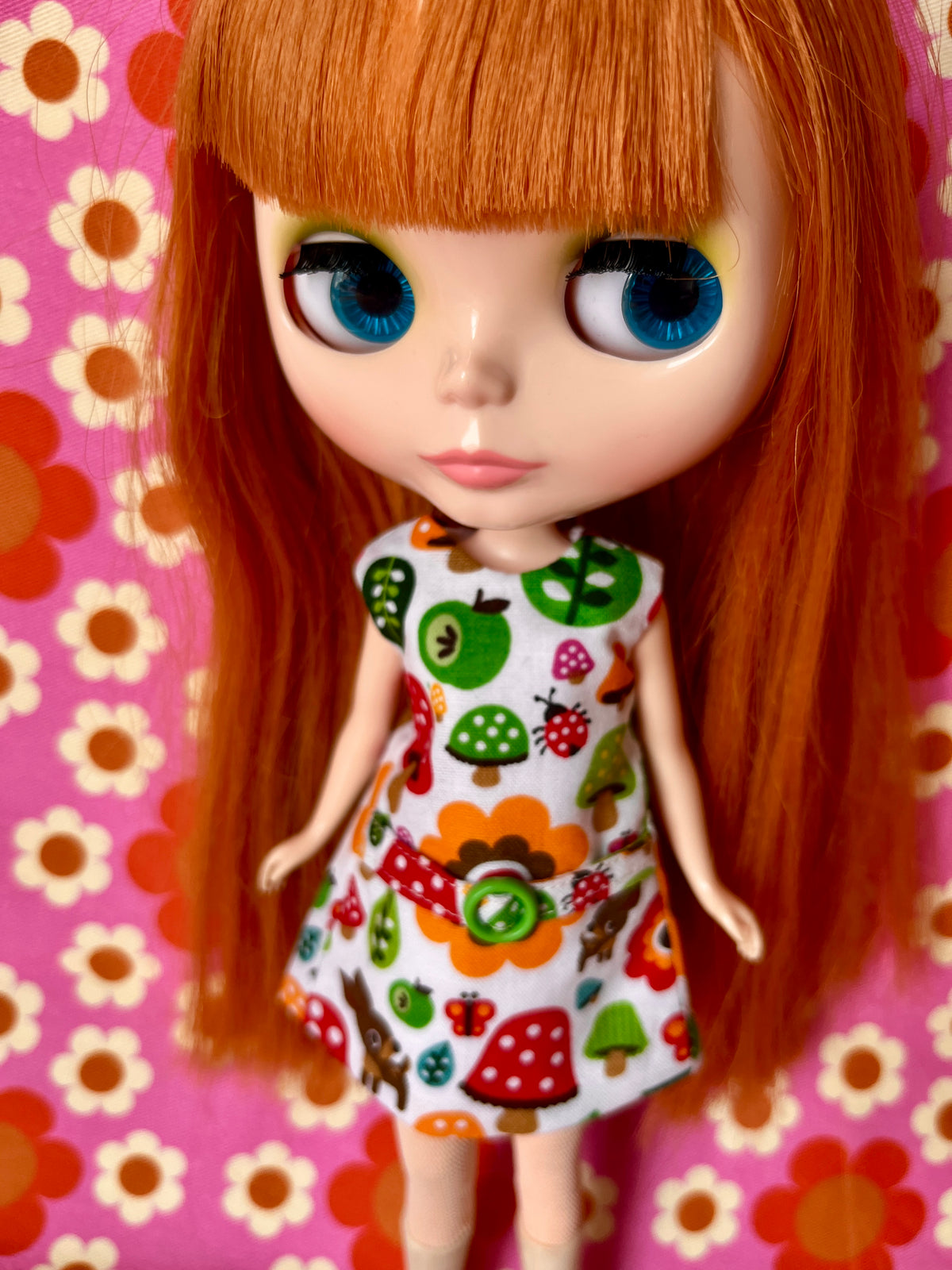 Cute Mushroom Mod Cilla Shift dress