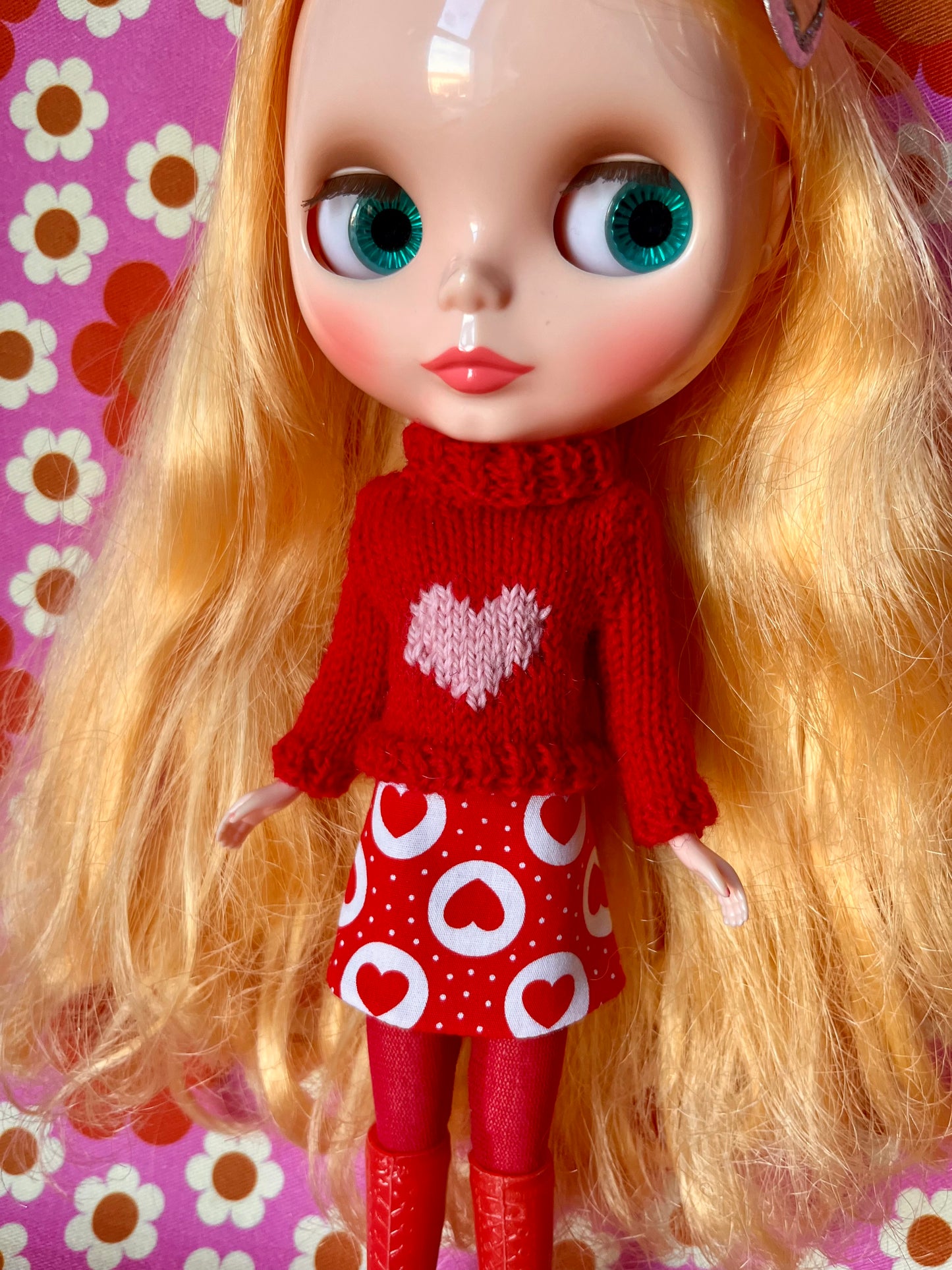 Valentine Heart Sweater & Skirt set