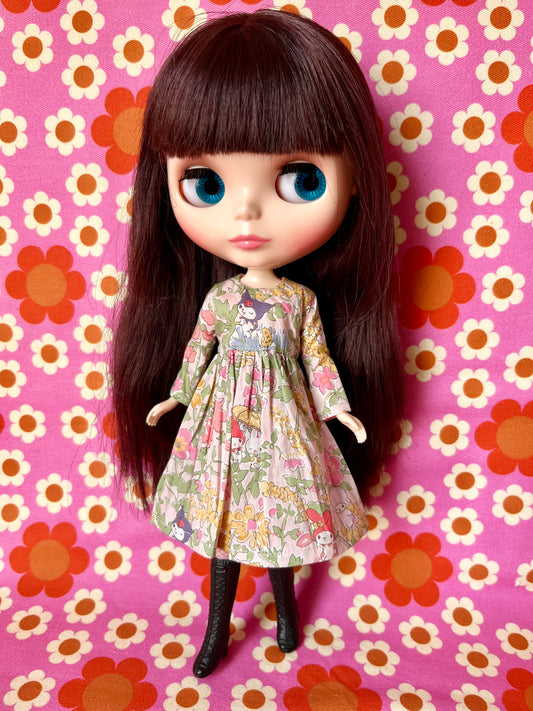 My Melody Kuromi Sanrio Liberty Limited Edition Dress for Blythe Doll