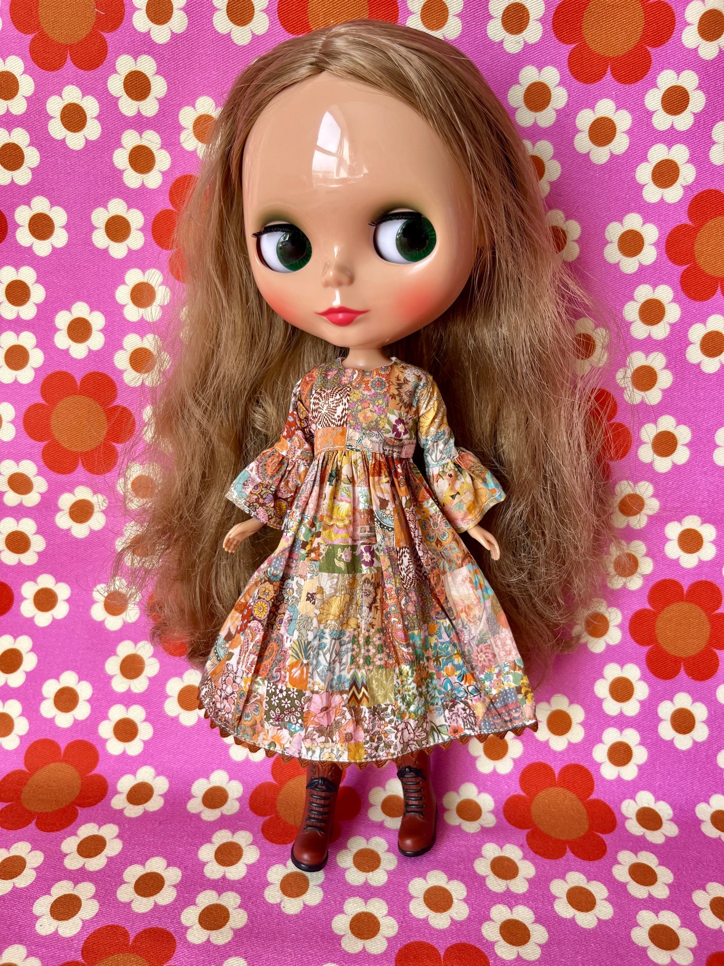 Liberty Vintage Patchwork Psychedelic Dress