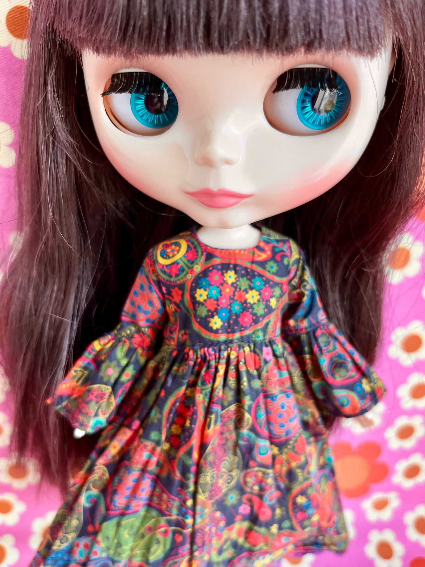 Liberty Neon Paisley Psychedelic Dress