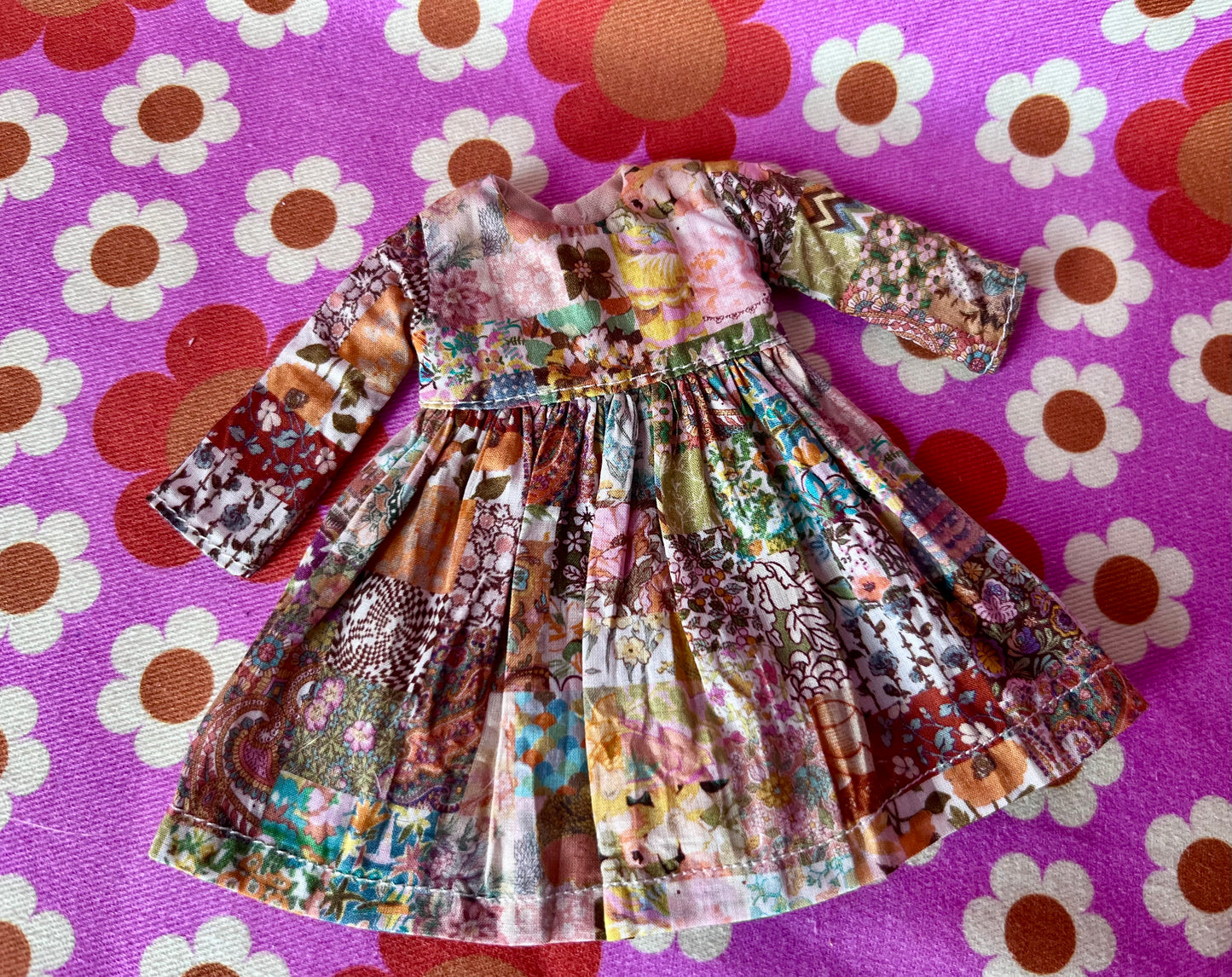 Liberty Long Sleeve Dress for Blythe Doll