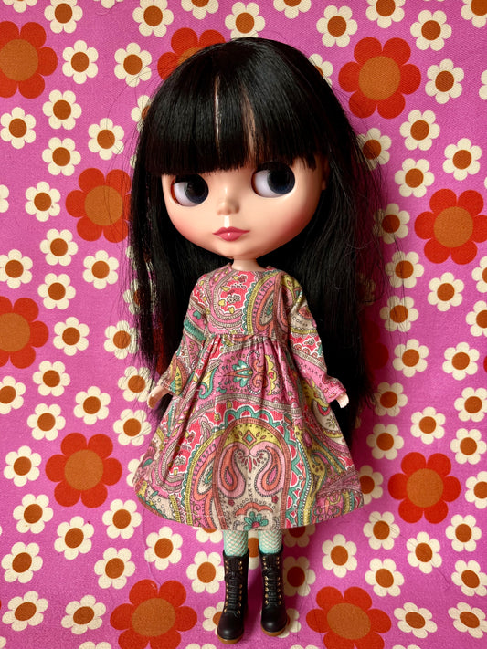 Liberty Corduroy Dress for Blythe Doll
