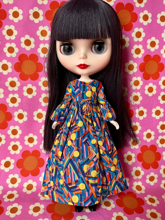 Liberty Beatles Blue Meanie Psychedelic Dress