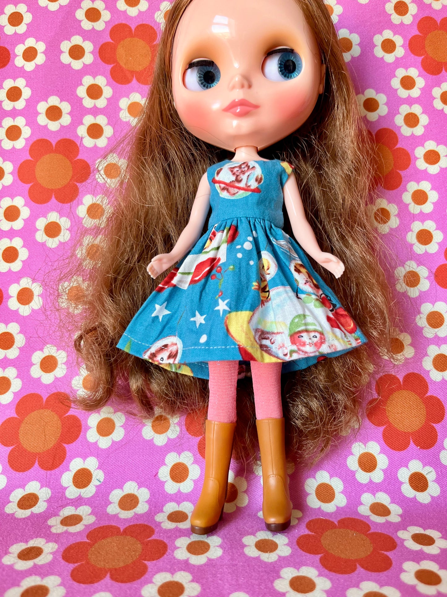Space Cat Summer Simple Sleeveless Dress for Blythe