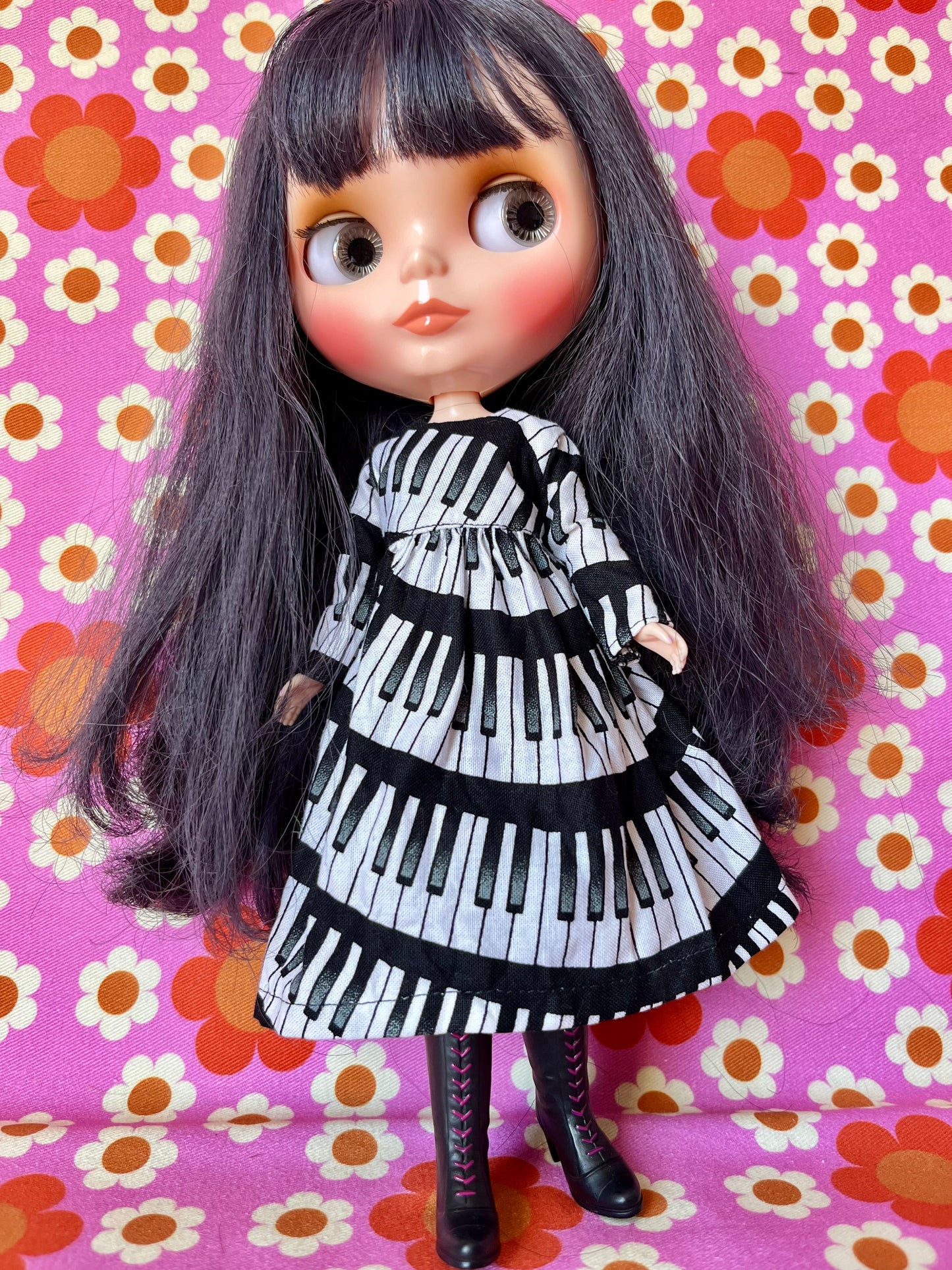 Sale Piano Print Dress
