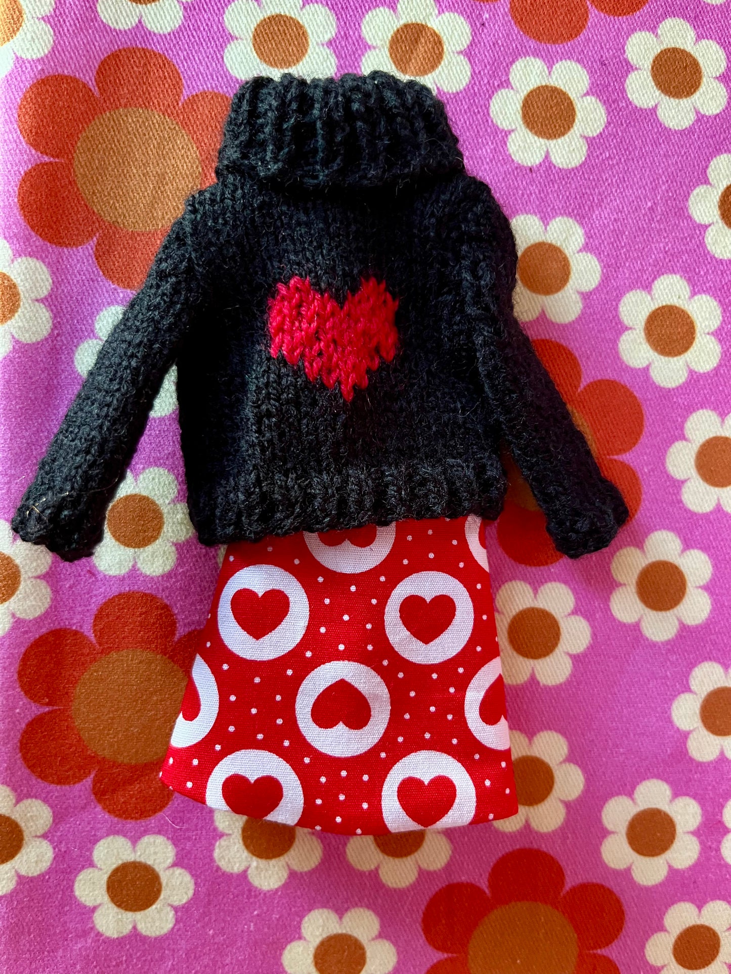 Valentine Heart Sweater & Skirt set