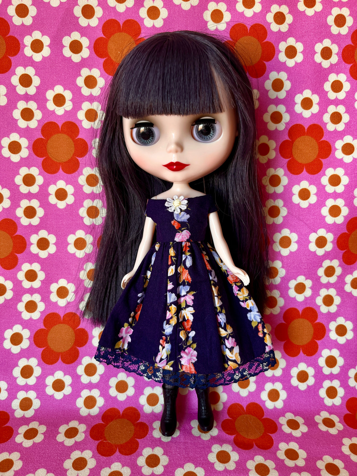 Horrockses Vintage Fabric Dress for Blythe Doll