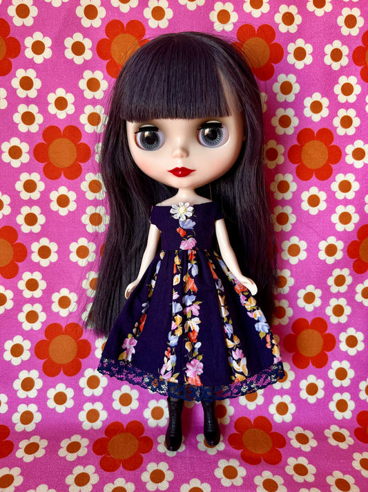 Horrockses Vintage Fabric Dress for Blythe Doll