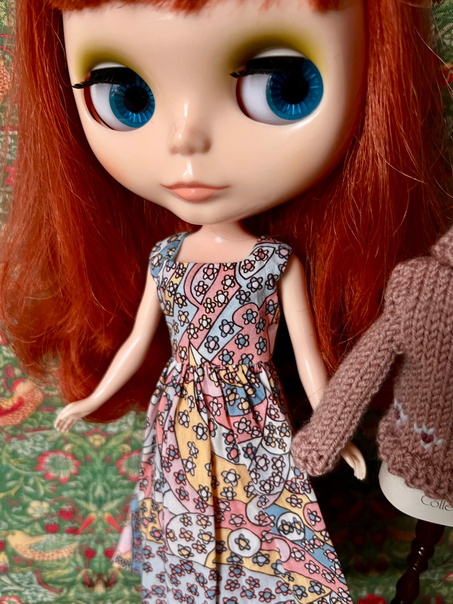Liberty Dress & Daisy Sweater Set for Blythe Doll