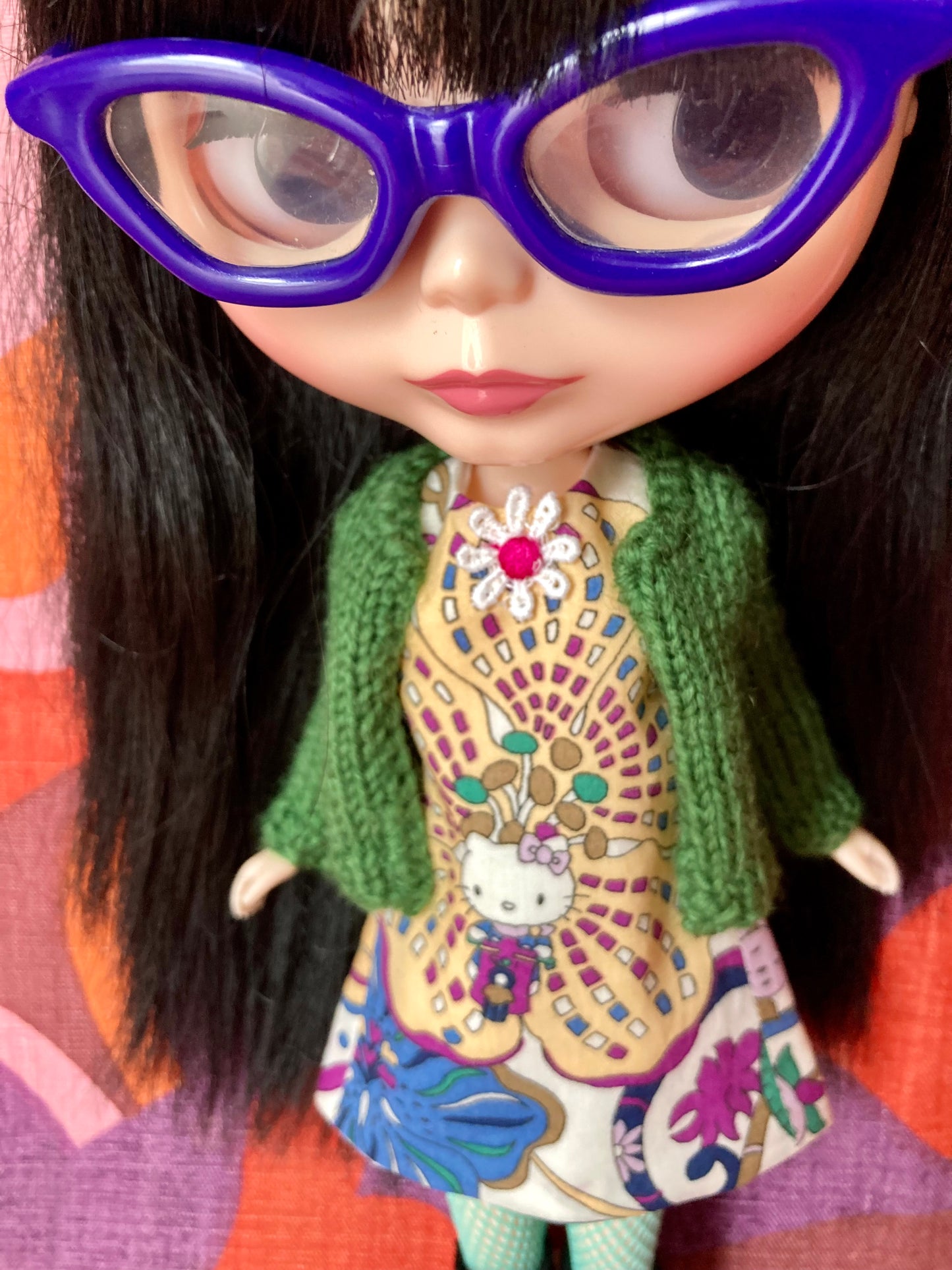 Love Blythe: Hello Kitty Liberty Limited Edition Shift Dress & Cardigan for Blythe Doll