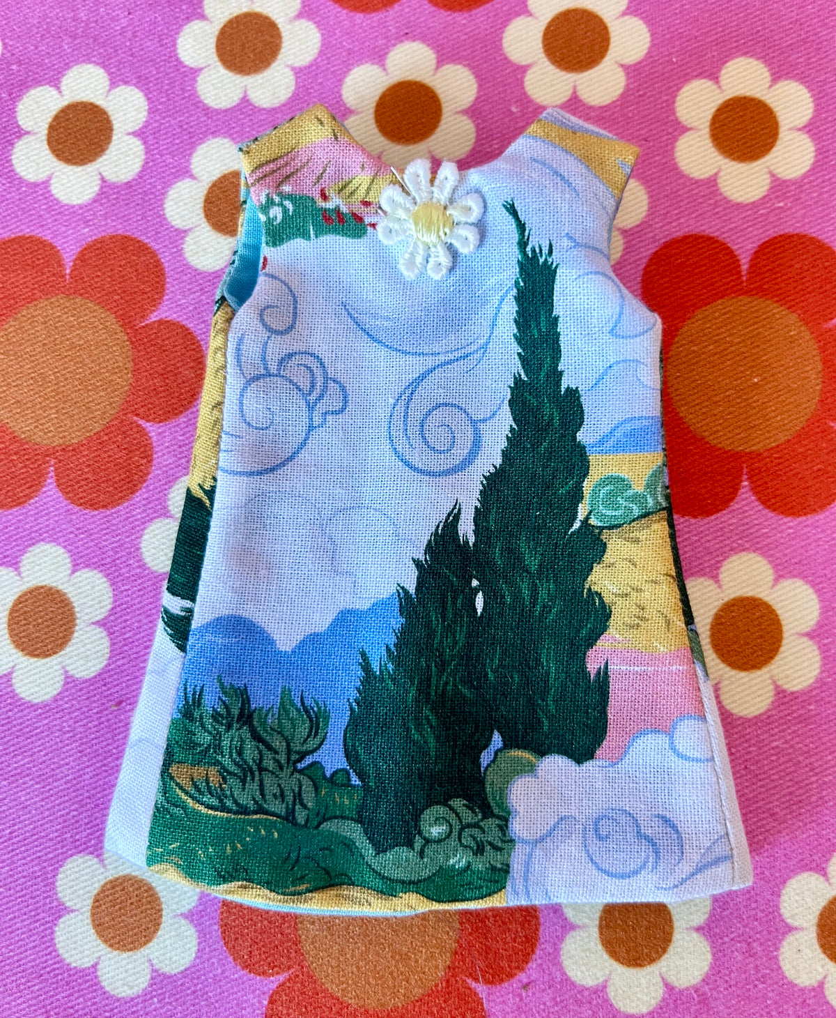 Van Gogh Print Mod Cilla Shift dress