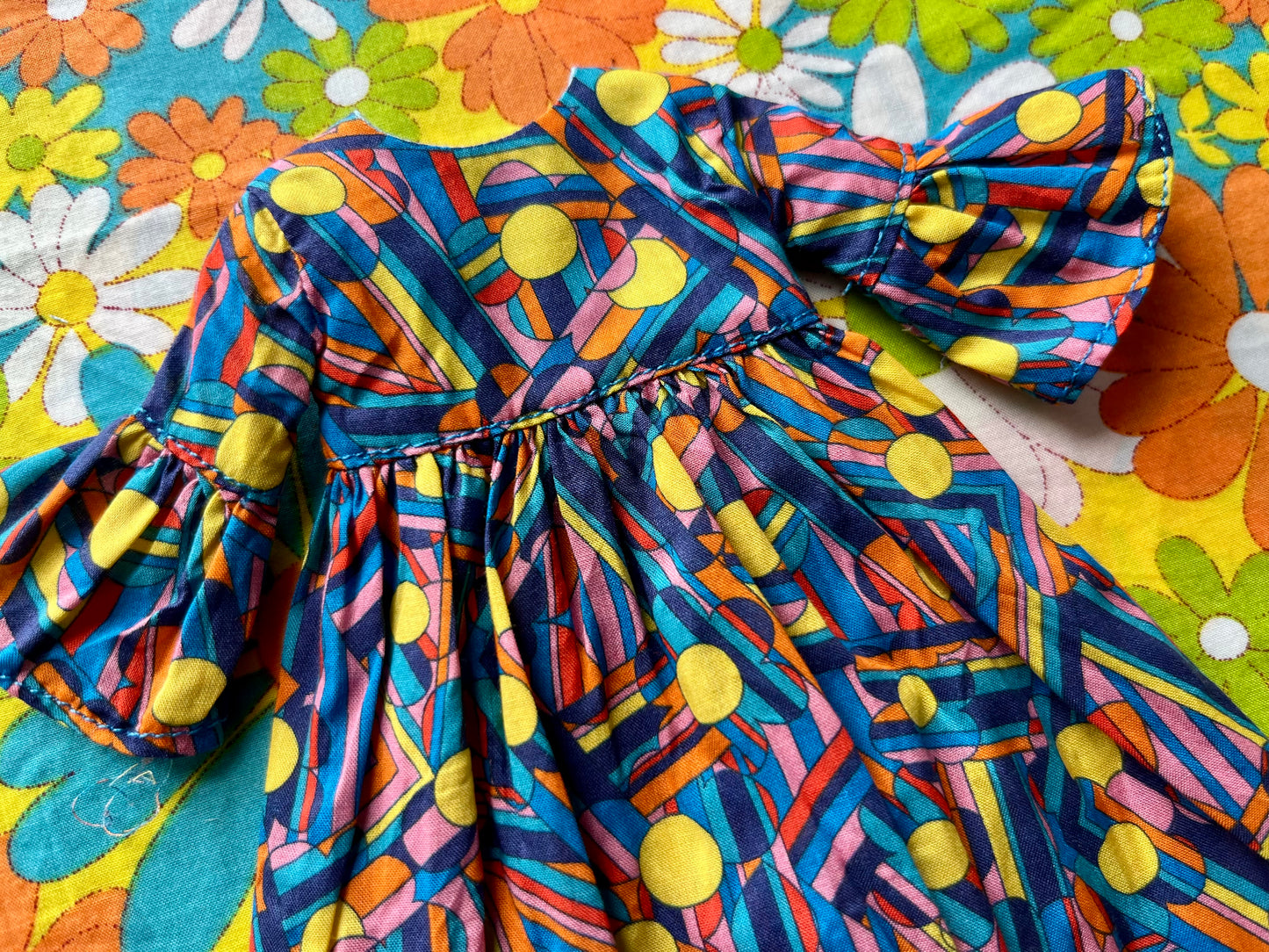 Liberty Beatles Blue Meanie Psychedelic Dress