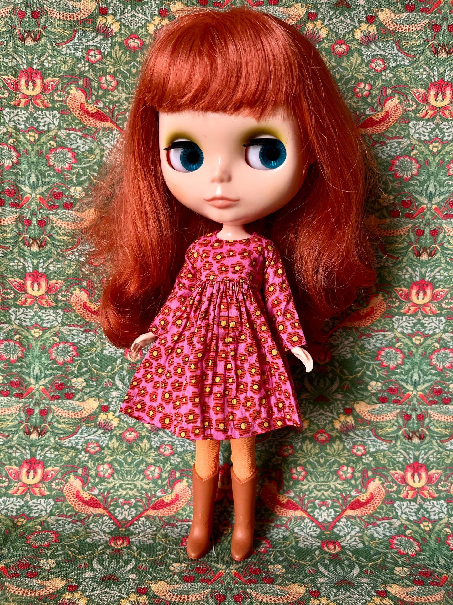 Liberty Long Sleeve Dress for Blythe Doll
