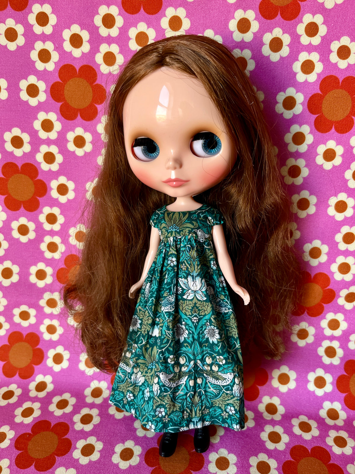 Goth Austen Liberty Regency Dress for Blythe Doll