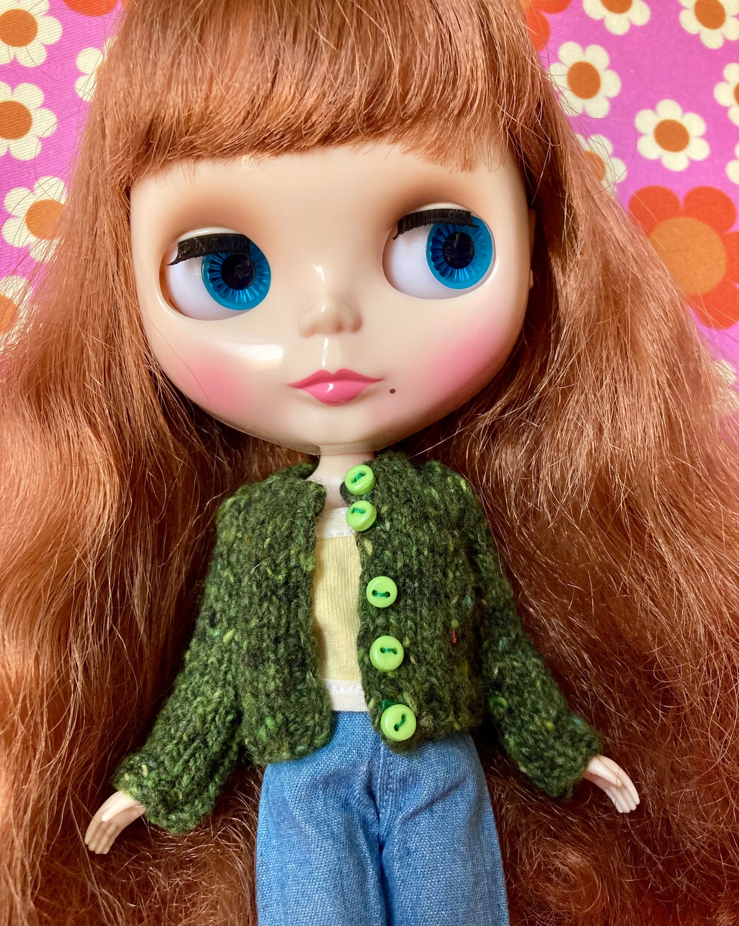 Knitted Cardigan for Blythe Doll