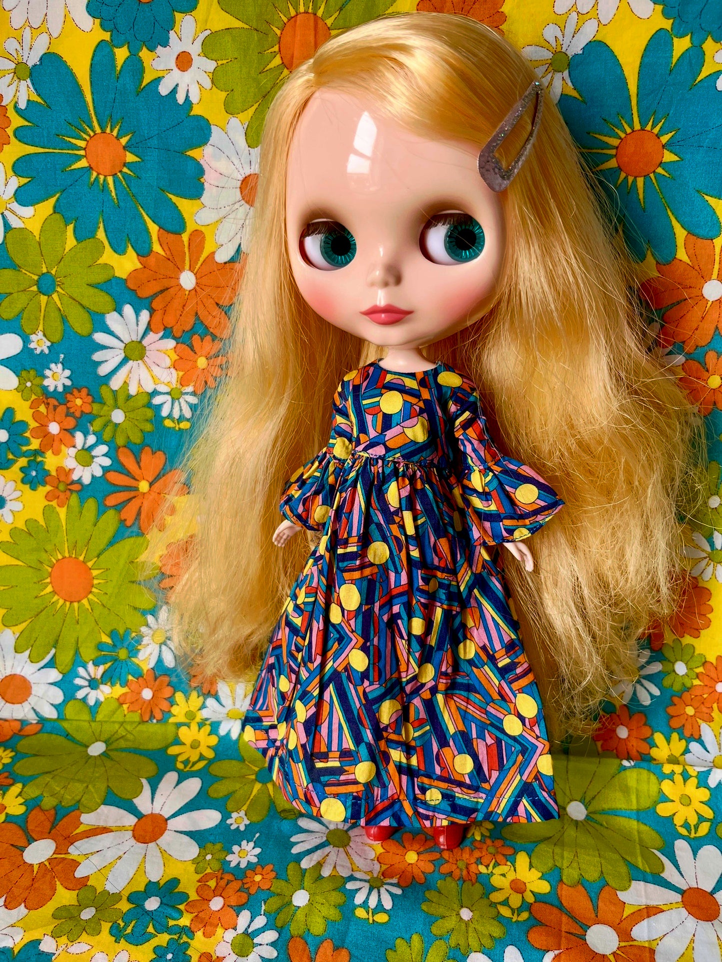 Liberty Beatles Blue Meanie Psychedelic Dress