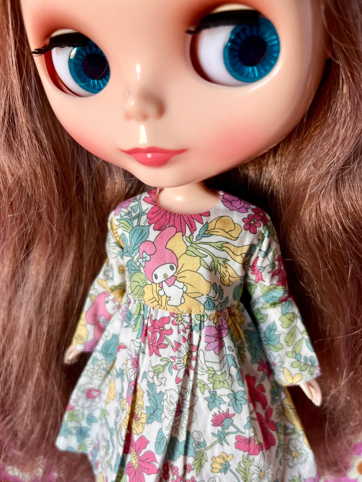 Pink  My Melody Sanrio Liberty Limited Edition Dress for Blythe Doll