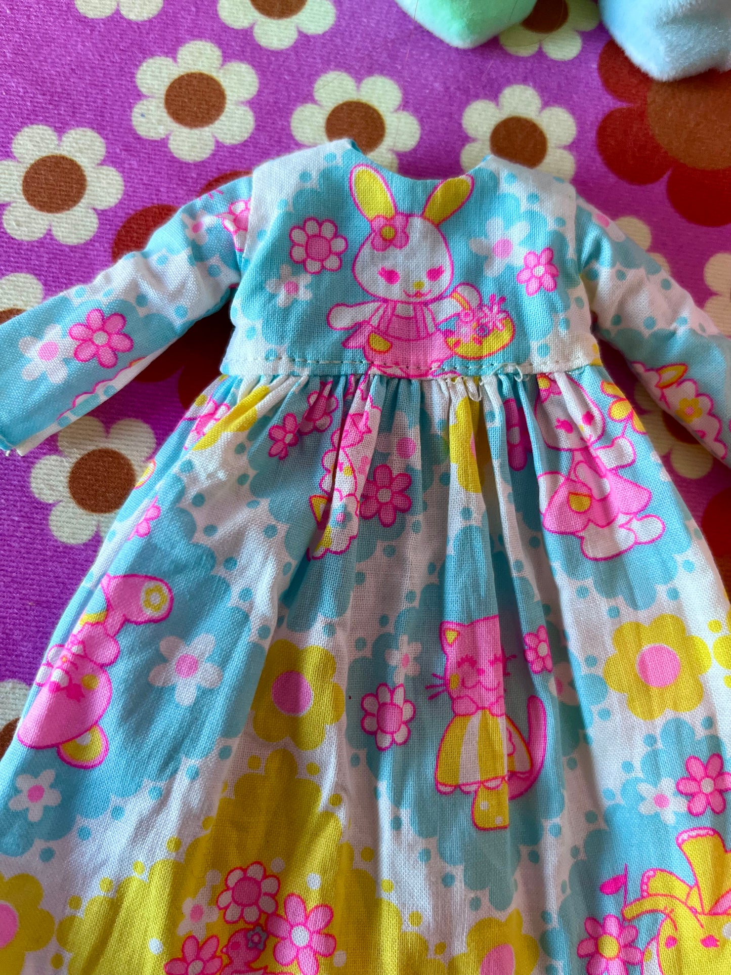 Blue Easter Bunny Family Dress for Blythe Doll.