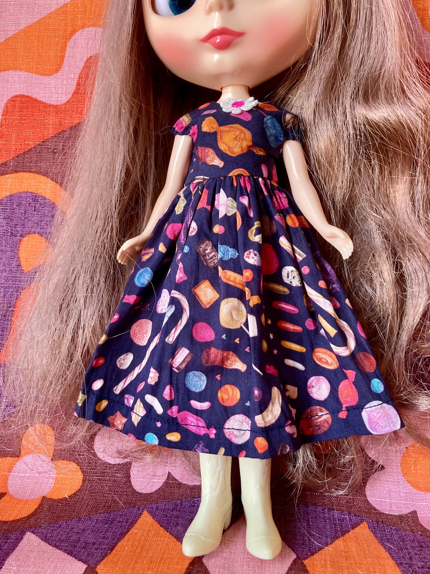 Love Blythe: Liberty Dress Glitter bag Surprise for Blythe Doll