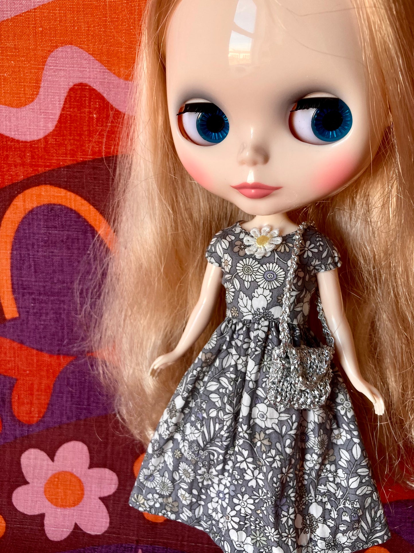 Love Blythe: Liberty Dress Glitter bag Surprise for Blythe Doll