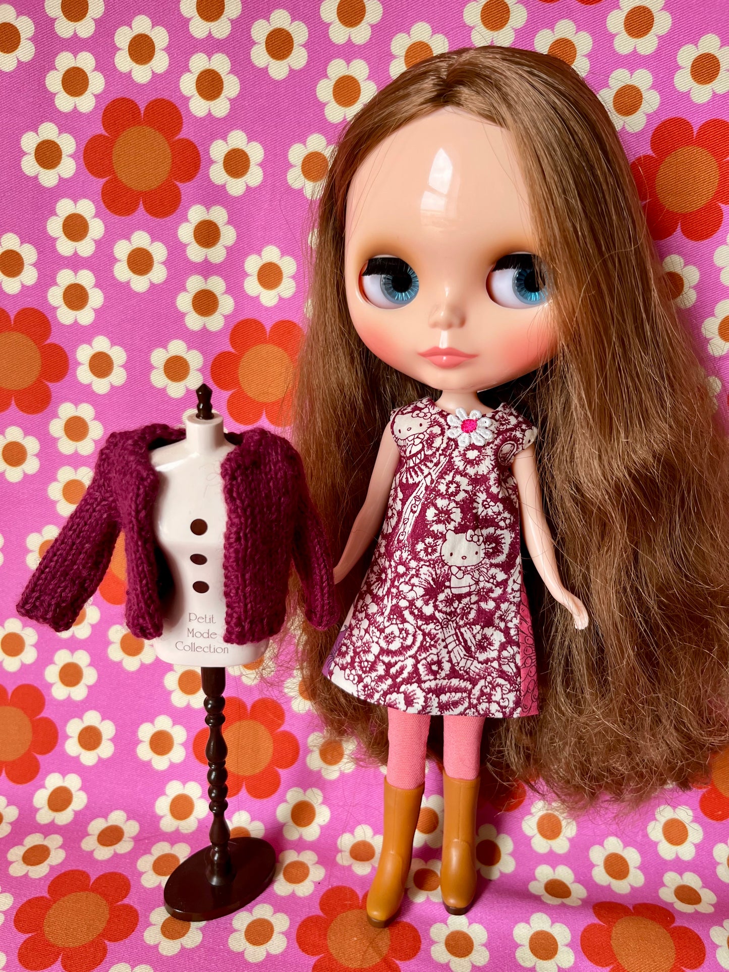 Hello Kitty Liberty Limited Edition Shift Dress & Cardigan for Blythe Doll