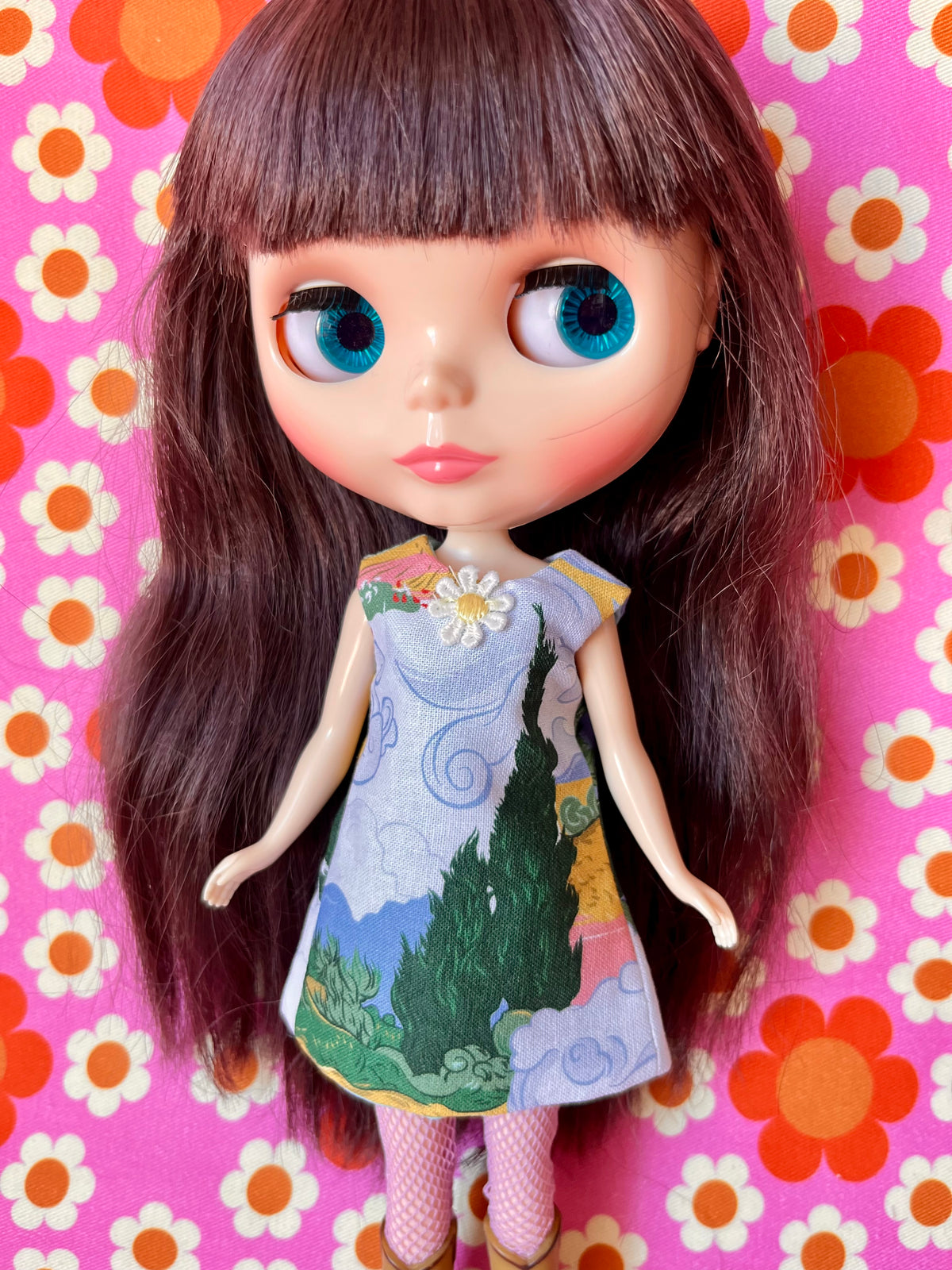 Van Gogh Print Mod Cilla Shift dress