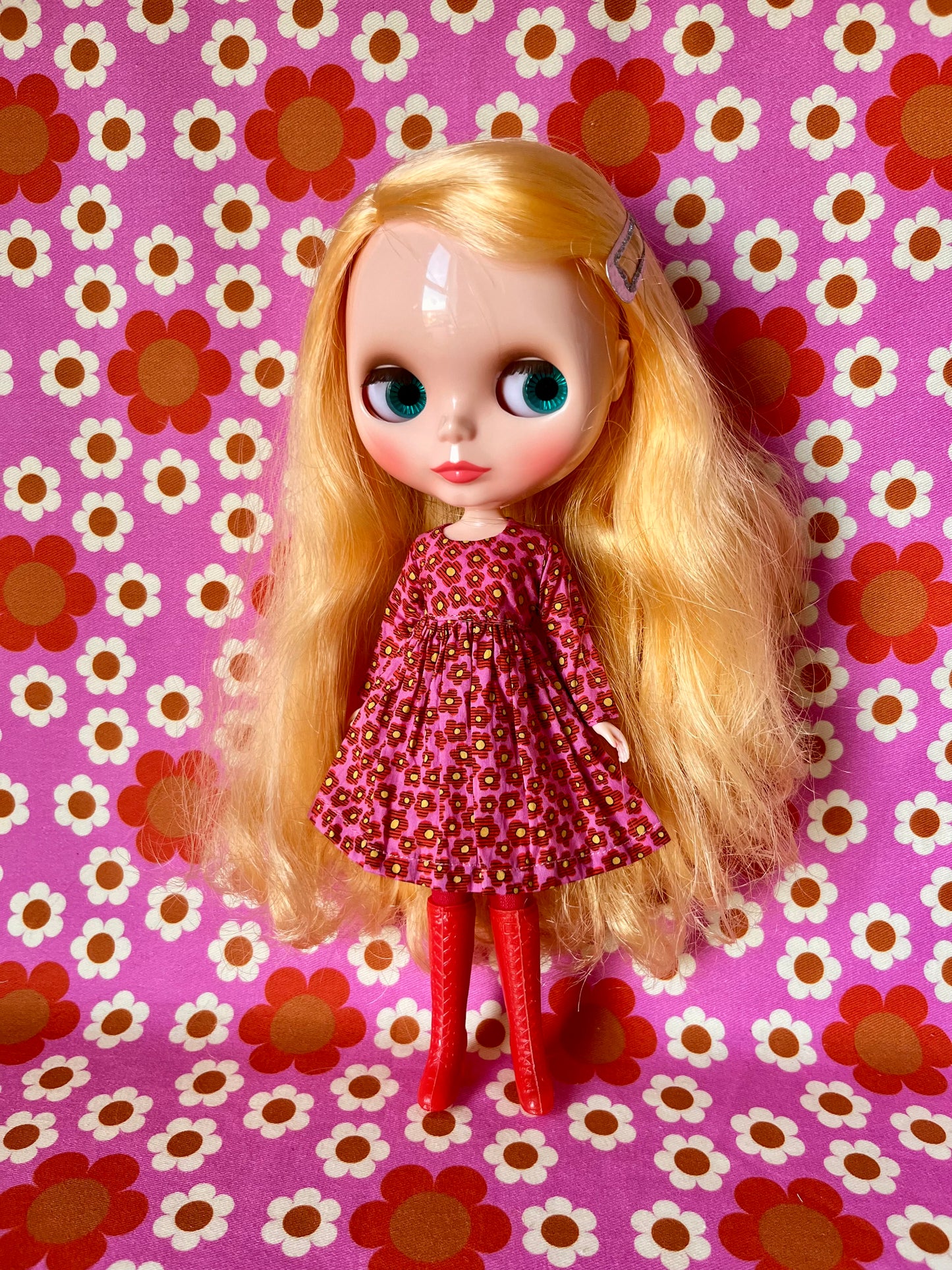 Liberty Long Sleeve Dress for Blythe Doll