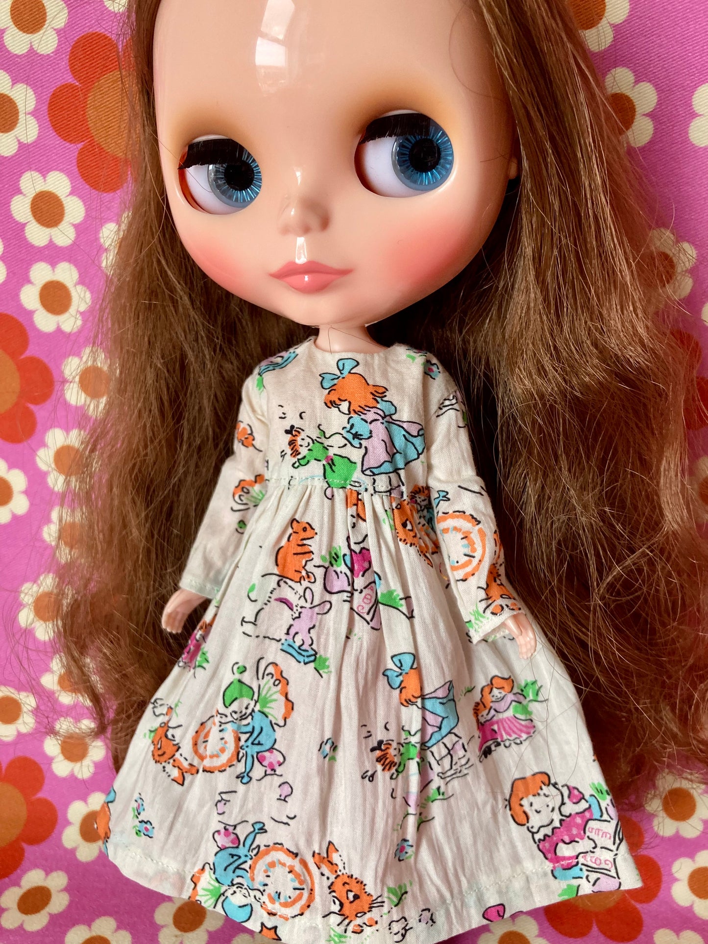 Dolly Summer Sale Long Sleeve dress for Blythe Doll