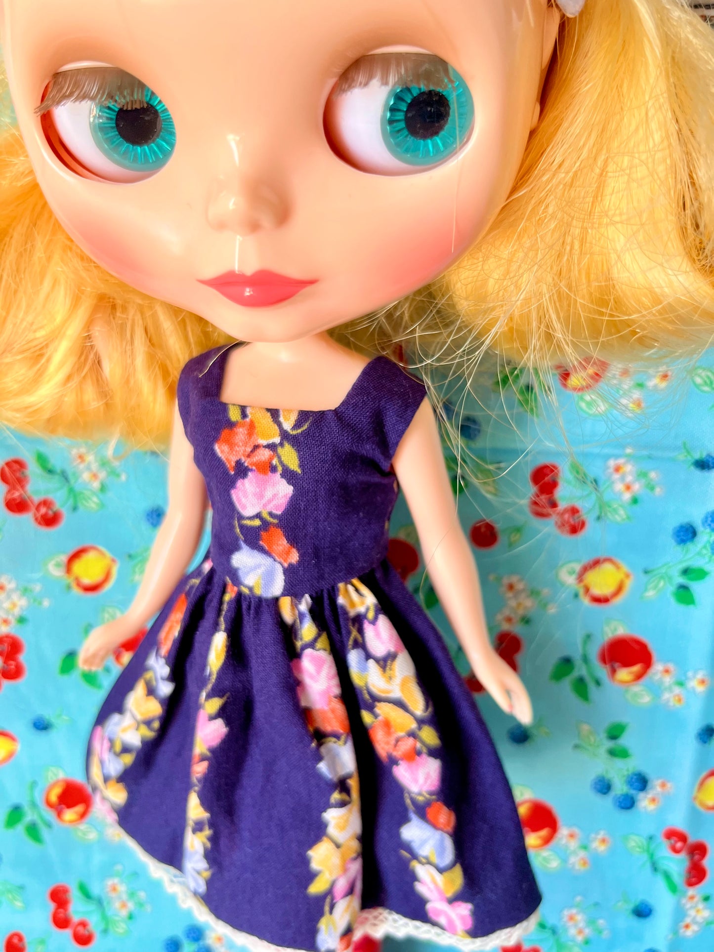 Horrockses Vintage Fabric Dress for Blythe Doll