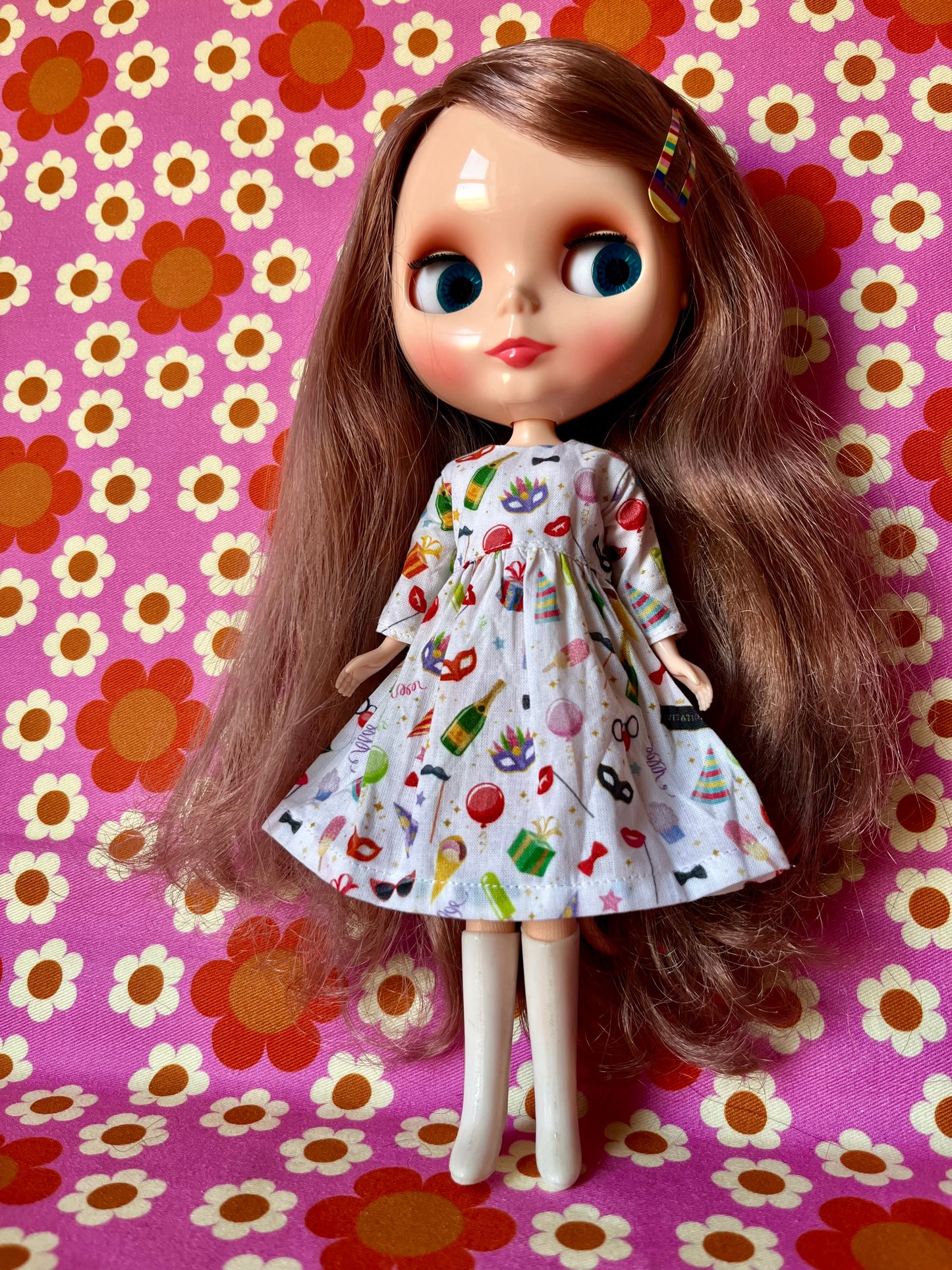 Party Time Long Sleeve Dress for Blythe Doll