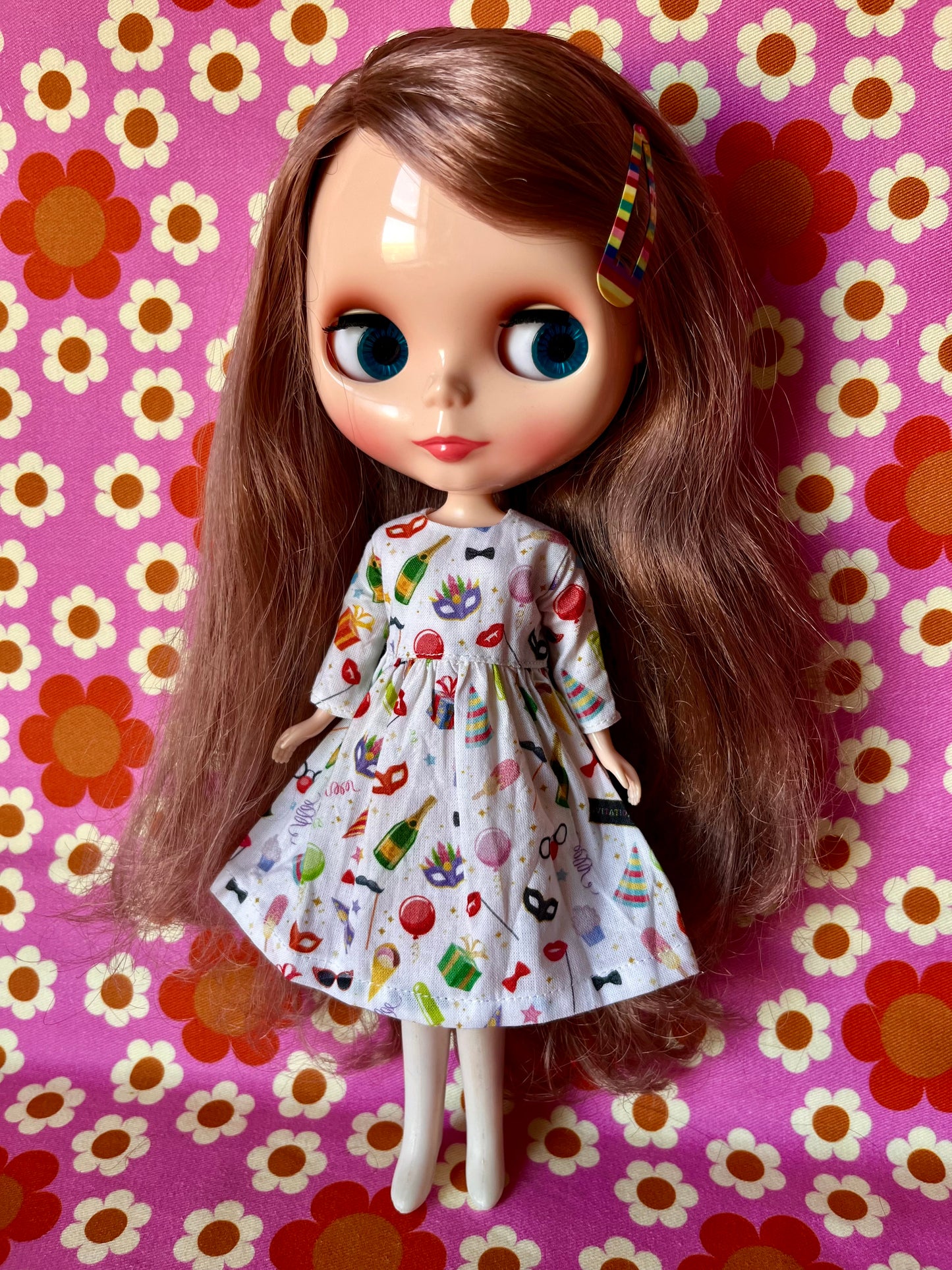 Party Time Long Sleeve Dress for Blythe Doll