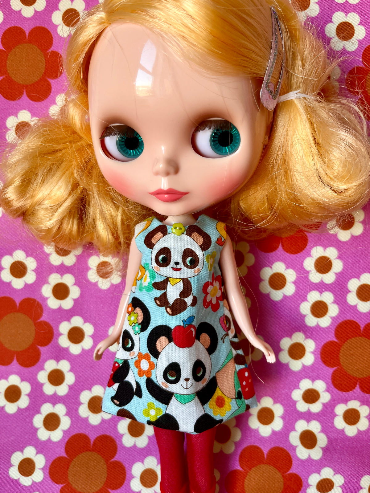 Cute Panda Print Mod Cilla Shift dress