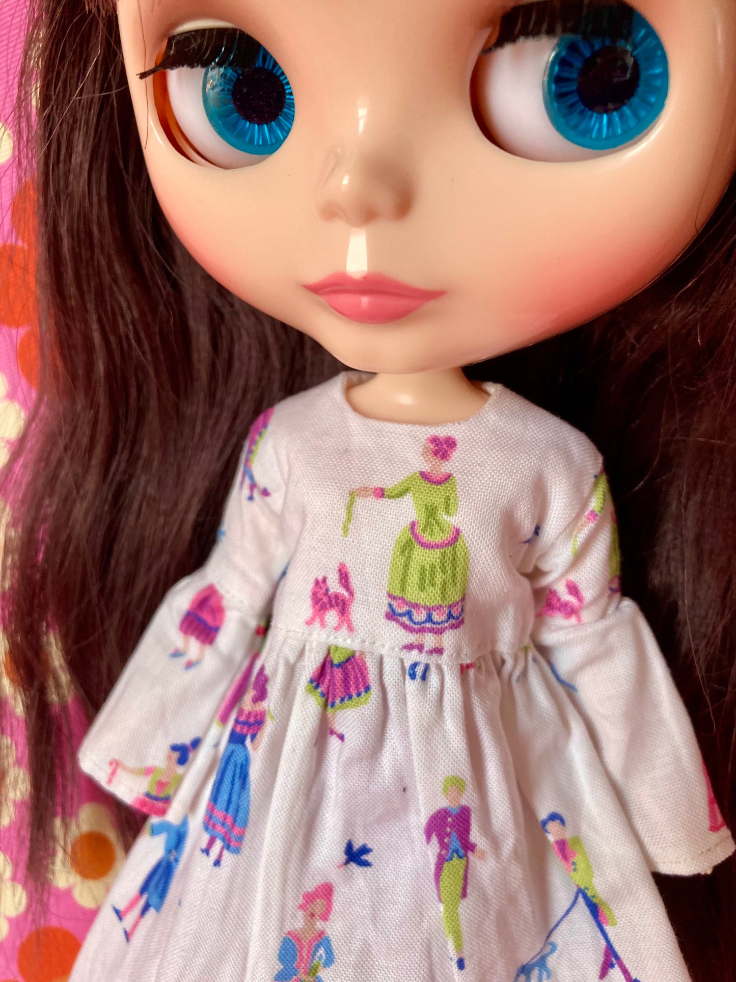 Georgian Lady Sale Long Sleeve dress for Blythe Doll