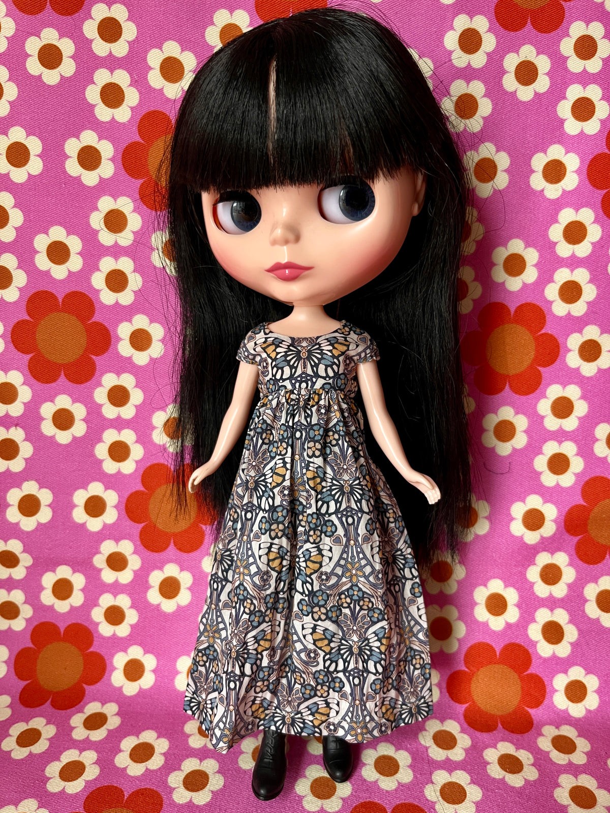 Goth Austen Liberty Regency Dress for Blythe Doll Butterfly