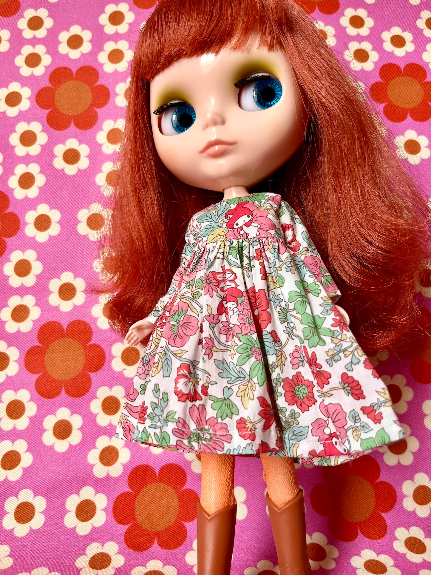 Red My Melody Sanrio Liberty Limited Edition Dress for Blythe Doll