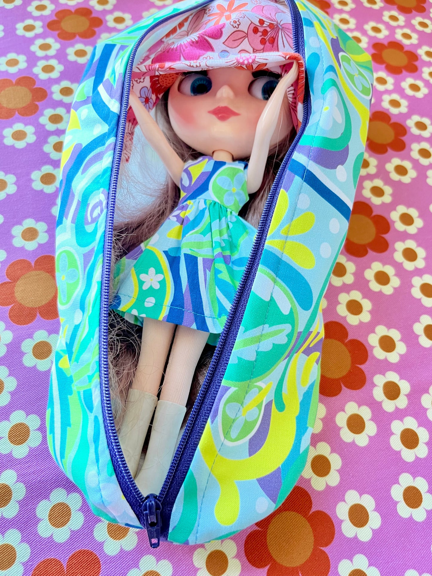 Pucci Summer Dress & Matching Carry Case for Neo-Blythe size Doll