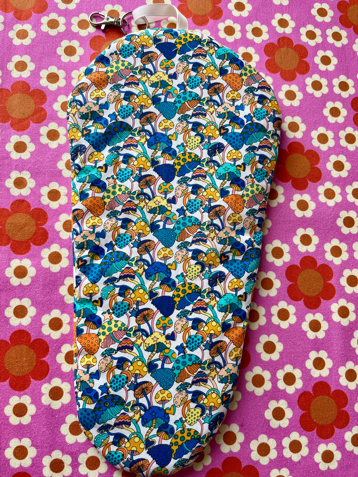 Mushroom print fabric Blythe Doll Carry Case Neo-Blythe size