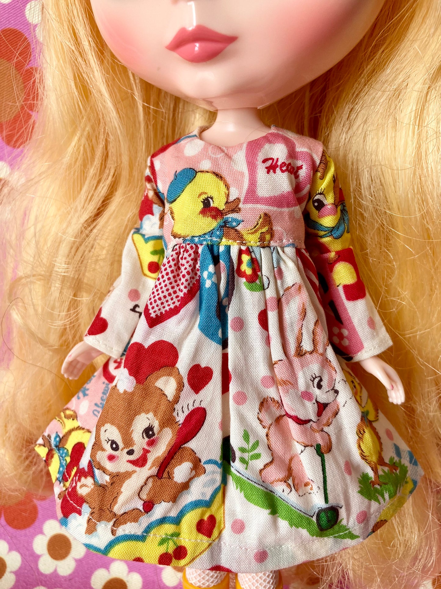 Chick Heart Dress for Blythe Doll