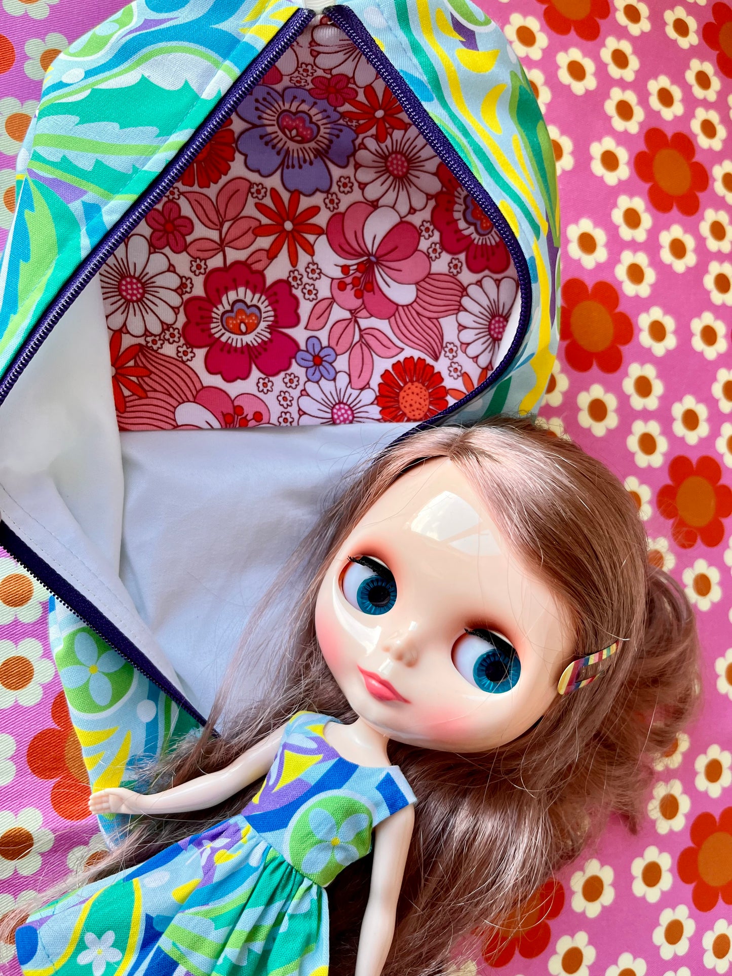 Pucci Summer Dress & Matching Carry Case for Neo-Blythe size Doll