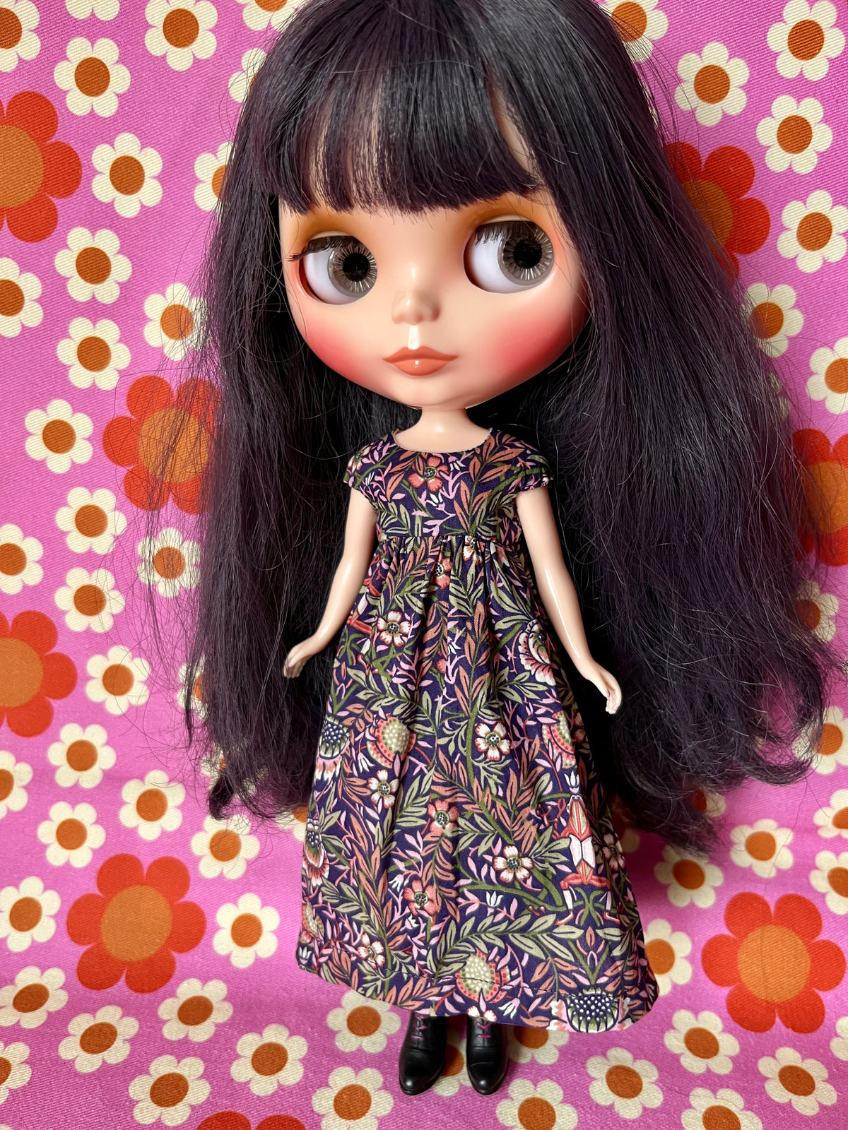 Goth Austen Liberty Regency Dress for Blythe Doll Dissecting Frogs