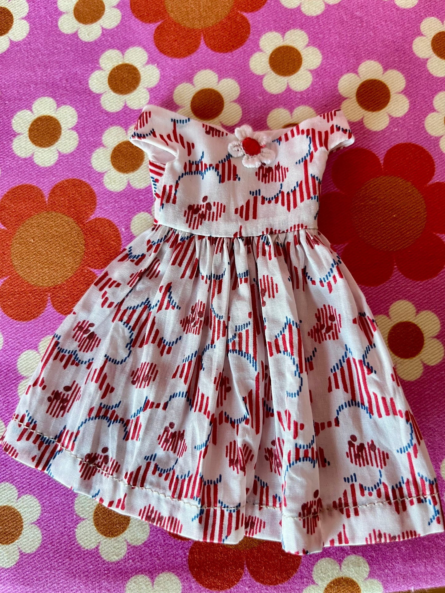 Liberty Off shoulder Sleeve Dress for Blythe Doll