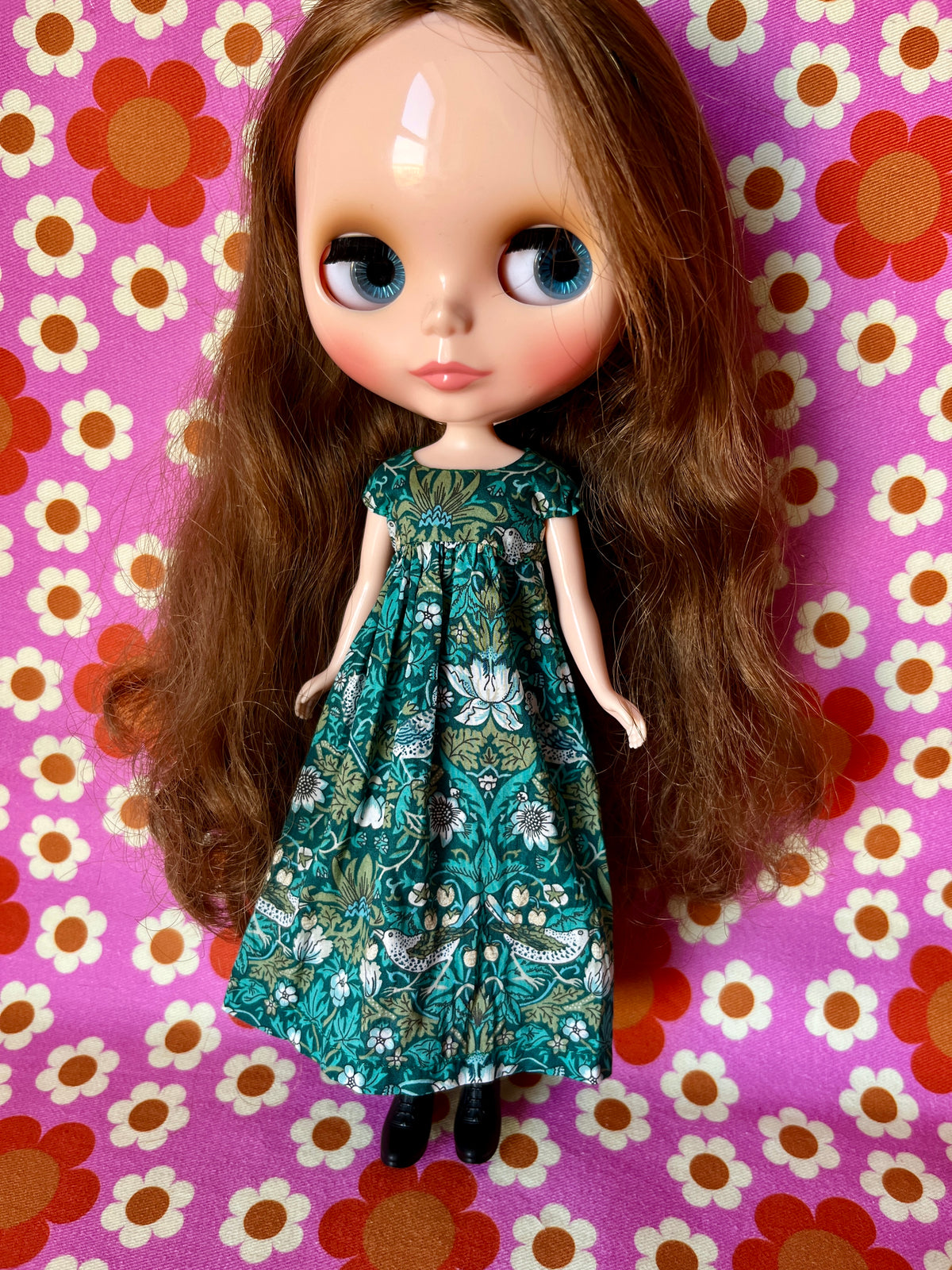 Goth Austen Liberty Regency Dress for Blythe Doll