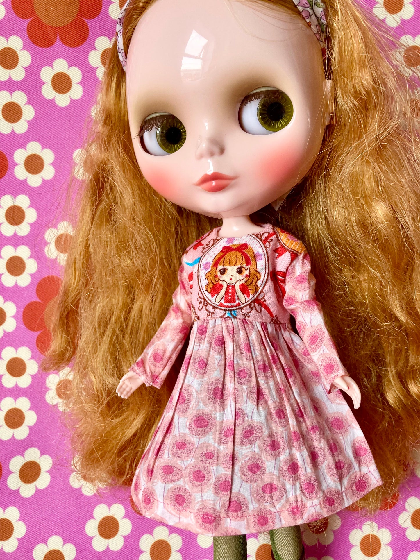 Doll Face Summer Sale Long Sleeve dress for Blythe Doll