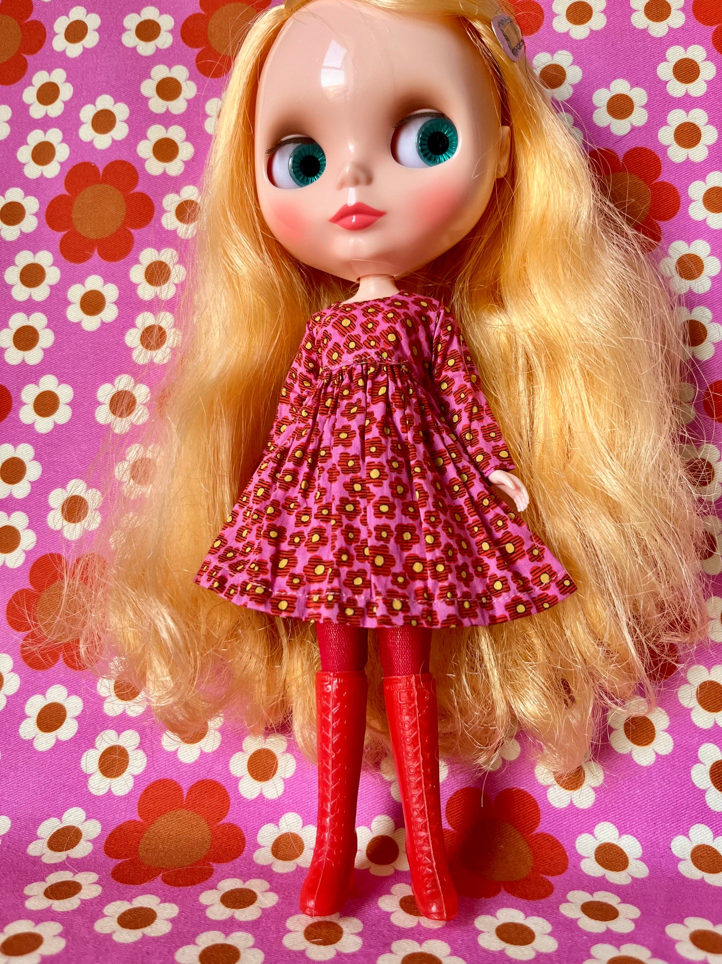 Liberty Long Sleeve Dress for Blythe Doll