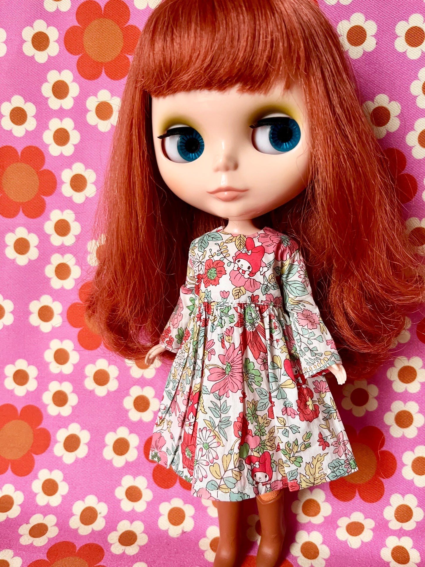 Red My Melody Sanrio Liberty Limited Edition Dress for Blythe Doll